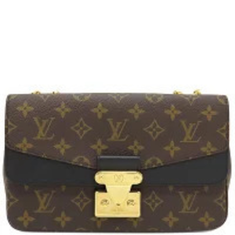 Louis Vuitton Shoulder Bag Marceau Monogram Canvas Brown Black Chain